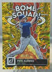 Pete Alonso [Gold] #BS-7 Baseball Cards 2022 Panini Donruss Bomb Squad Prices