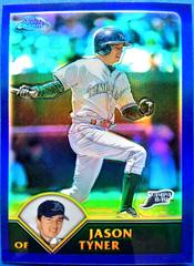 Jason Tyner [Black Refractor] #315 Baseball Cards 2003 Topps Chrome Prices