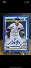 Anthony Volpe [Blue] Baseball Cards 2023 Bowman Chrome Rookie Autographs Prices