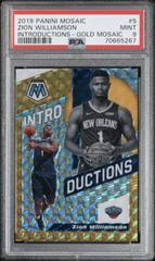 Zion Williamson [Gold Mosaic] Basketball Cards 2019 Panini Mosaic Introductions Prices