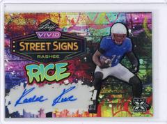 Rashee Rice #SS-RR1 Football Cards 2023 Leaf Vivid Autographs Street Signs Prices
