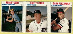 Alexander, Staub, Yount [L Panel Hand Cut] Baseball Cards 1979 Hostess Prices