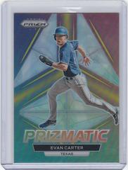 Evan Carter [Gold] #P16 Baseball Cards 2023 Panini Prizm Prizmatic Prices