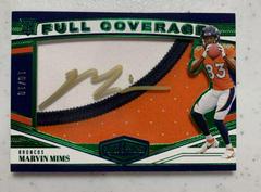 Marvin Mims [Autograph Green] #FC-22 Football Cards 2023 Panini Plates and Patches Full Coverage Prices