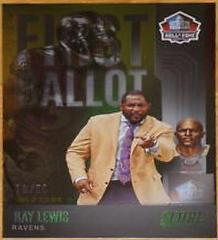 Ray Lewis [Gold Zone] Football Cards 2022 Panini Score First Ballot Prices
