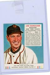 Leo Durocher #1 Baseball Cards 1952 Red Man Tobacco Prices