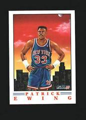 Patrick Ewing Promotional Sample-Hand Cut Basketball Cards 1991 Fleer Prices
