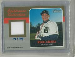 Miguel Cabrera [Gold] Baseball Cards 2019 Topps Heritage Clubhouse Collection Relics Prices