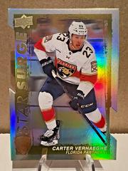 Carter Verhaeghe [Gold Die Cut] Hockey Cards 2023 Upper Deck Star Surge Prices