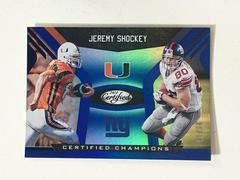 Jeremy Shockey [Blue] #3 Football Cards 2018 Panini Certified Champions Prices