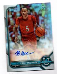 Bryce McGowens #BCPA-BM Basketball Cards 2021 Bowman University Chrome Autographs Prices