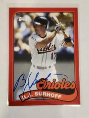 B.J. Surhoff [Red Border] #FFA-BS Baseball Cards 2016 Topps Archives Fan Favorites Autograph Prices