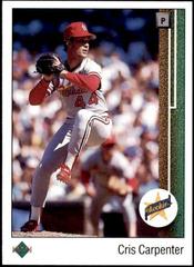 Cris Carpenter [Star Rookie] #8 Baseball Cards 1989 Upper Deck Prices