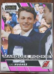 Luke Hughes [Matte Pink] #P-LH Hockey Cards 2023 O-Pee-Chee Platinum Preview Prices