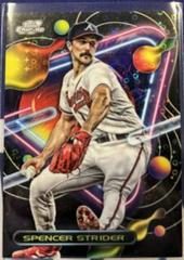 Spencer Strider [Black Eclipse] #28 Baseball Cards 2023 Topps Cosmic Chrome Prices