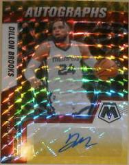 Dillon Brooks [Choice Red Yellow] Basketball Cards 2021 Panini Mosaic Autographs Prices