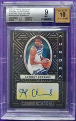 Anthony Edwards [Yellow] #AUR-AED Basketball Cards 2021 Panini Obsidian Aurora Autographs Prices