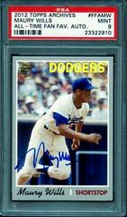 Maury Wills Baseball Cards 2012 Topps Archives Fan Favorite Autographs Prices