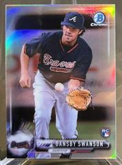 Dansby Swanson [Rookies Refractor] #57 Baseball Cards 2017 Bowman Chrome Mini Prices