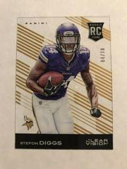 Stefon Diggs [Gold] #140 Football Cards 2015 Panini Clear Vision Prices