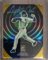 Shane Baz [Gold] #LO-1 Baseball Cards 2022 Panini Donruss Optic Lights Out Prices