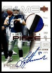 Troy Aikman [Piece 1] #SP-TA Football Cards 2000 Upper Deck Pros & Prospects Signature Prices