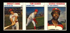 Dwight Evans, George Hendrick, Tom Seaver [Hand Cut Panel] Baseball Cards 1979 Hostess Prices