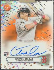 Triston Casas [Orange] #PA-TC Baseball Cards 2023 Topps Pristine Autographs Prices
