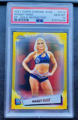 Mandy Rose [Gold Refractor] Wrestling Cards 2021 Topps Chrome WWE Image Variations Prices