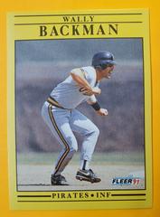 Wally Backman #29 Baseball Cards 1991 Fleer Prices