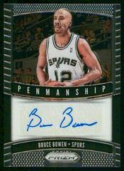 Bruce Bowen #PM-BBR Basketball Cards 2019 Panini Prizm Penmanship Prices