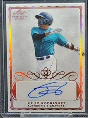 Julio Rodriguez [Bronze] #A-JR1 Baseball Cards 2020 Leaf Trinity Autographs Prices
