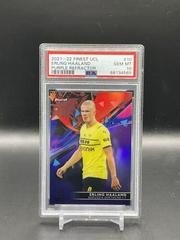 Erling Haaland [Purple] Soccer Cards 2021 Topps Finest UEFA Champions League Prices