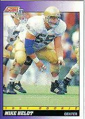 Mike Heldt #610 Football Cards 1991 Score Prices