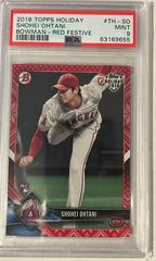 Shohei Ohtani [Red Festive] #TH-SO Baseball Cards 2018 Topps Holiday Bowman Prices