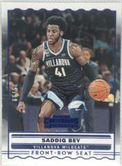 Saddiq Bey [Blue] #SS-19 Basketball Cards 2020 Panini Contenders Draft Picks Front Row Seat Prices