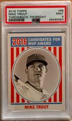 Mike Trout #88 Baseball Cards 2016 Topps Throwback Thursday Prices