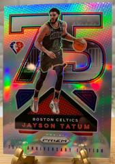 Jayson Tatum [Silver] #20 Basketball Cards 2021 Panini Prizm NBA 75th Anniversary Logo Prices