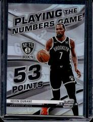 Kevin Durant Basketball Cards 2021 Panini Contenders Optic Playing the Numbers Game Prices