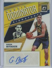 Goga Bitadze [Gold] #RD-GGB Basketball Cards 2019 Panini Donruss Optic Rookie Dominator Signatures Prices