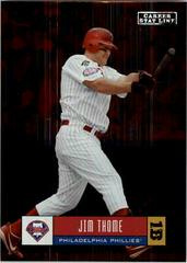 Jim Thome [Career Stat Line] #295 Baseball Cards 2005 Donruss Prices
