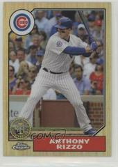 Anthony Rizzo #87T-22 Baseball Cards 2017 Topps Chrome 1987 Prices