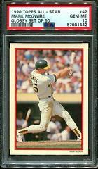 Mark McGwire Baseball Cards 1990 Topps All Star Glossy Set of 60 Prices