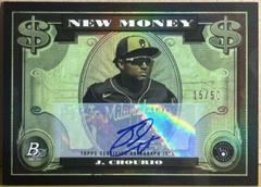 Jackson Chourio [Autograph] Baseball Cards 2023 Bowman Platinum New Money Prices