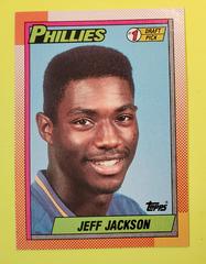 Jeff Jackson #74 Baseball Cards 1990 Topps Tiffany Prices