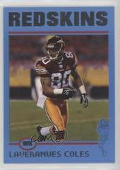 Laveranues Coles [Signed Jersey Blue] #14 Football Cards 2004 Topps Signature Edition Prices