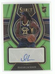 Isaiah Jackson [Green Prizm] #RS-IJK Basketball Cards 2021 Panini Select Rookie Signatures Prices