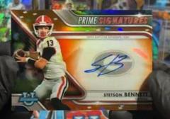 Stetson Bennett [Orange] #PCS-SB Football Cards 2022 Bowman Chrome University Prime Signatures Prices