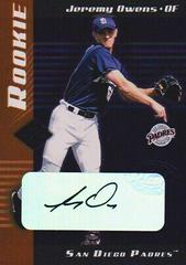 Jeremy Owens [Autograph] Baseball Cards 2001 Leaf Limited Prices