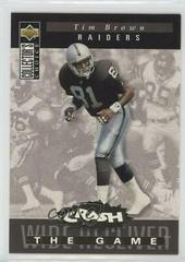 Tim Brown [Gold] #C28 Football Cards 1994 Collector's Choice Crash the Game Prices